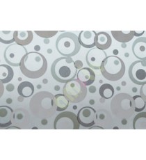 White brown frosted circles beautiful glass stickers